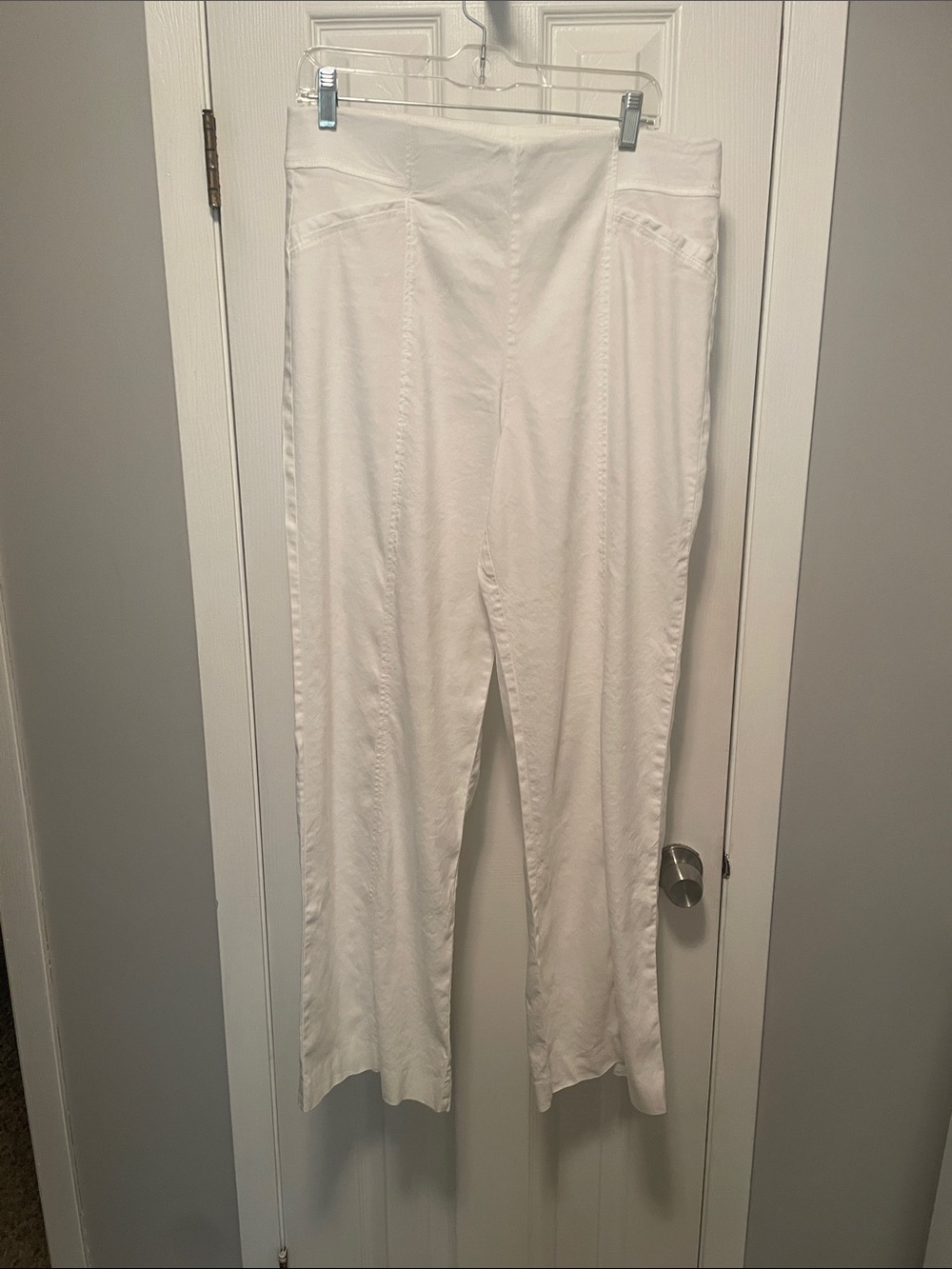 INC International Concepts White Wide-Leg Ponte Pants